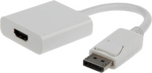 Adapter Gembird A-DPM-HDMIF-002-W, 0.1 m, valge