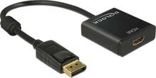 Adapter Delock DisplayPort 1.2 - HDMI, 0.2 m, must