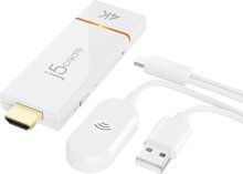 Adapter j5create ScreenCast 4K Wireless Display JVAW76, valge