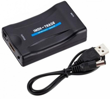 Adapter Fusion Accessories FUSRCAHDMIBK SCART-HDMI, must
