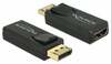 Adapter Delock 65573, DisplayPort 1.2 male to HDMI female, must, 4K aktiivne