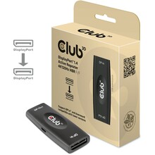Adapter Club 3D CAC-1007, DisplayPort 1.4, aktiivne kordaja, 4K120Hz, must