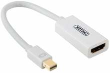 Adapter Unitek Y-6331, Mini DisplayPort - HDMI, 0.2 m, valge