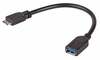 Adapter Akyga AK-AD-30, USB 3.0 female, Micro USB 3.0 B male, 0.15 m
