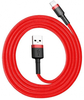 Kaabel Baseus CALKLF-B09, USB - Lightning, 2.4 A, 1 m, punane/must
