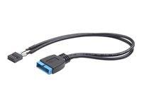 Kaabel Gembird CC-U3U2-01, USB 2.0 - USB 3.0, 0.3 m, must