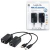 Adapter LogiLink UA0021D, USB pikendus RJ45 kaudu, kuni 60 m, must