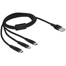 Kaabel Delock 87155 USB 3in1, 1 m, must