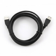 USB pikenduskaabel Gembird CCF-USB2-AMAF-10, USB 2.0 A-A M/F, 3 m, must