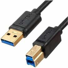 Kaabel Unitek C14095BK-2M, USB - USB-B, 2 m, must