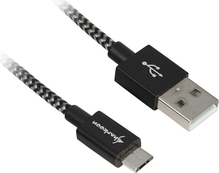 Kaabel Sharkoon USB 2.0 A-B, 3.0 m, must/hall