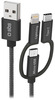 Kaabel SBS TECABLEUSBIP531BW 3-in-1 USB, USB-C, Micro USB, Lightning, 1,2 m, must