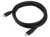 Kaabel Goobay USB-C USB4, 100 W, 40 Gbit/s, 1,5 m, must