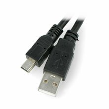 Kaabel Lanberg CA-USBK-10CC-0003-BK, USB 2.0 Mini, 0.3 m, must