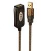 Kaabel Lindy 42635 USB 2.0 aktiivne pikendus, 10 m, hall