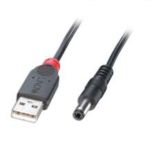 Kaabel Lindy USB-A - DC 5.5 mm, 1.5 m, must (70267)