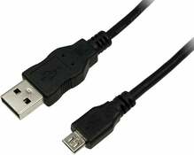 Kaabel Logilink CU0058, USB 2.0 A male - Micro USB B male, 1 m, must
