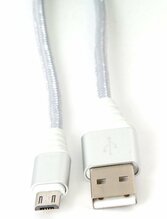 Kaabel Omega OUFBB3MBOXS, microUSB - USB, 1 m, hõbe