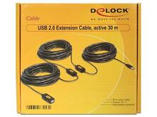 USB 2.0 pikenduskaabel Delock 83453 A male - A female, 30 m, must