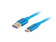 Kaabel Lanberg CA-USBO-21CU-0010-BL USB-A to USB-C, 1 m, sinine