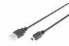 Kaabel Digitus DB-300130-010-S USB 2.0 A male to Mini-USB B male, 1 m, must