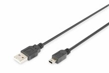 Kaabel Digitus DB-300130-010-S USB 2.0 A male to Mini-USB B male, 1 m, must