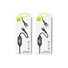 Kaabel USAMS SJ423, USB - Lightning, 1.2 m, roheline