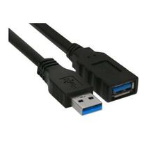Kaabel Inline USB 3.0 pikendus, 1 m, must