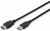 Juhe Assmann AK-300117-003-S, USB 3.0, Micro USB B, 0.25 m, must