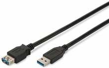 Juhe Assmann AK-300117-003-S, USB 3.0, Micro USB B, 0.25 m, must