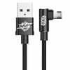 Kaabel Baseus CAMMVP-B01 MVP Elbow, USB Type-C, 2A, 1 m, must