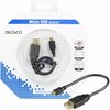 Kaabel Deltaco USB-73-K USB 2.0 micro B-AF OTG, 0.2 m, must