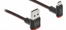 Kaabel Delock 85264 EASY-USB 2.0 Type-A to Micro-B, 0,2 m, must