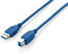 Kaabel Equip USB A - USB B, 1,8 m, sinine