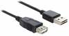 Kaabel Delock 83370, USB 2.0 A male - USB 2.0 A female, 1 m, must