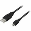 Kaabel Deltaco USB 2.0 A-micro B USB-301S, 1 m, must