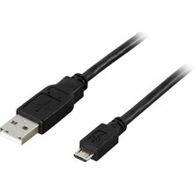 Kaabel Deltaco USB 2.0 A-micro B USB-301S, 1 m, must