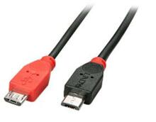 Kaabel Lindy 31759 USB 2.0 Micro-B OTG, 1 m, must