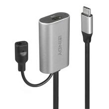 USB pikenduskaabel Lindy 43271 USB 3.1, 5 m, must/oranž