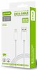 Kaabel D-Fruit DF106 USB-A - Lightning, 1 m, valge