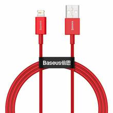 Kaabel Baseus CALYS-A09, USB to Lightning, 2.4 A, 1 m, punane