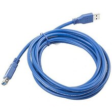 USB kaabel Lanberg CA-US3E-10CC-0030-B, USB 3.0 A, 3 m, sinine