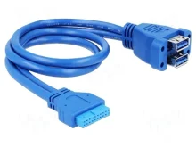 Kaabel Delock 82942 USB 3.2 Gen 1, 0,45 m, sinine