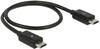 Kaabel Delock USB 2.0 Power Sharing, Micro-USB male, 30 cm, must