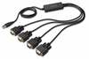 Kaabel Digitus DA-70159 USB 2.0 - 4x RS232, 1,5 m, must