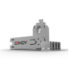 USB pordi blokeerija Lindy 40454, 4 tk, valge