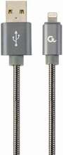 Kaabel Gembird CC-USB2S-AMLM-1M-BG, USB-A/Lightning, 1 m