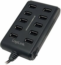 USB jagaja Logilink UA0125 10-Port USB 2.0 Hub