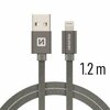 Kaabel Swissten Textile MD818ZM/A USB - Lightning, 3 A, 1.2 m, hall