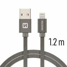 Kaabel Swissten Textile MD818ZM/A USB - Lightning, 3 A, 1.2 m, hall